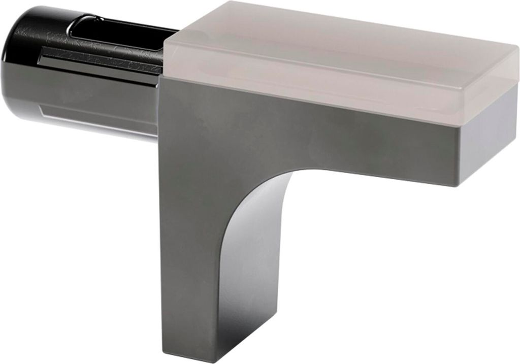 ITALIANA FERRAMENTA Glasbodenträger K-LINE steckbar ø5 mm, vernickelt schwarz