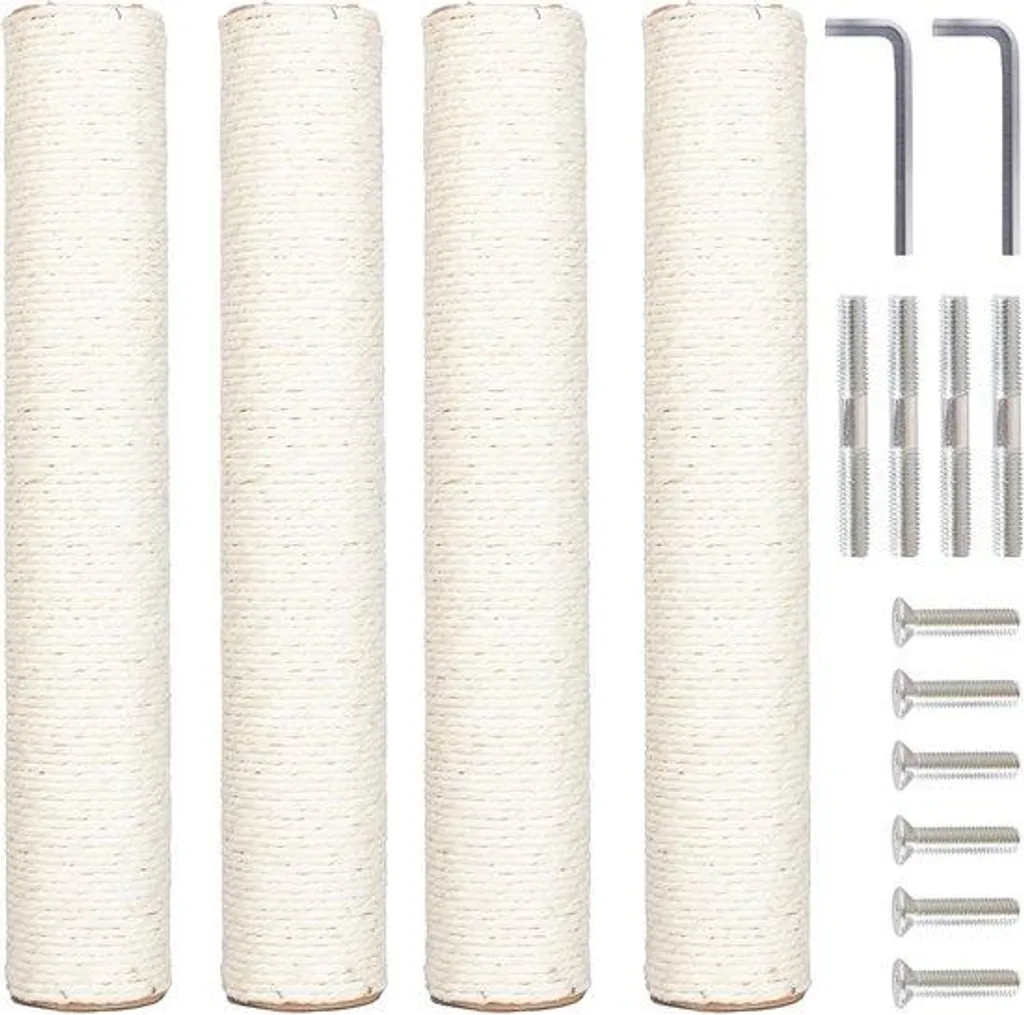 Corde sisal pour réparer griffoir chat, lot de 4 rouleaux de rechange