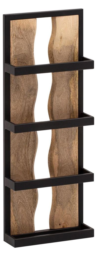 Estantería de pared WOHNLING, 30x80x10 cm, madera maciza de Imagen del producto 