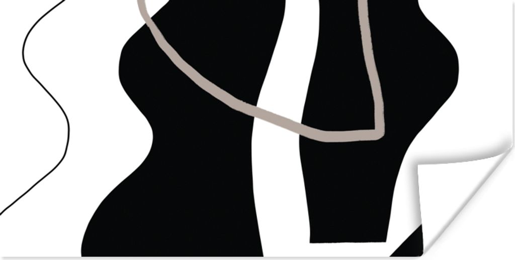 MuchoWow Poster Abstrakt - Minimalismus - Design 120x60 cm - Bild