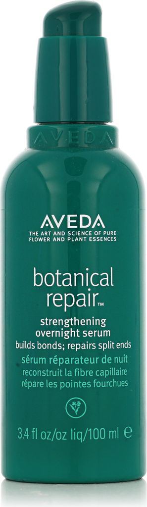 A product shot of a bottle of Aveda Botanical Repair Strengthening Overnight Serum.