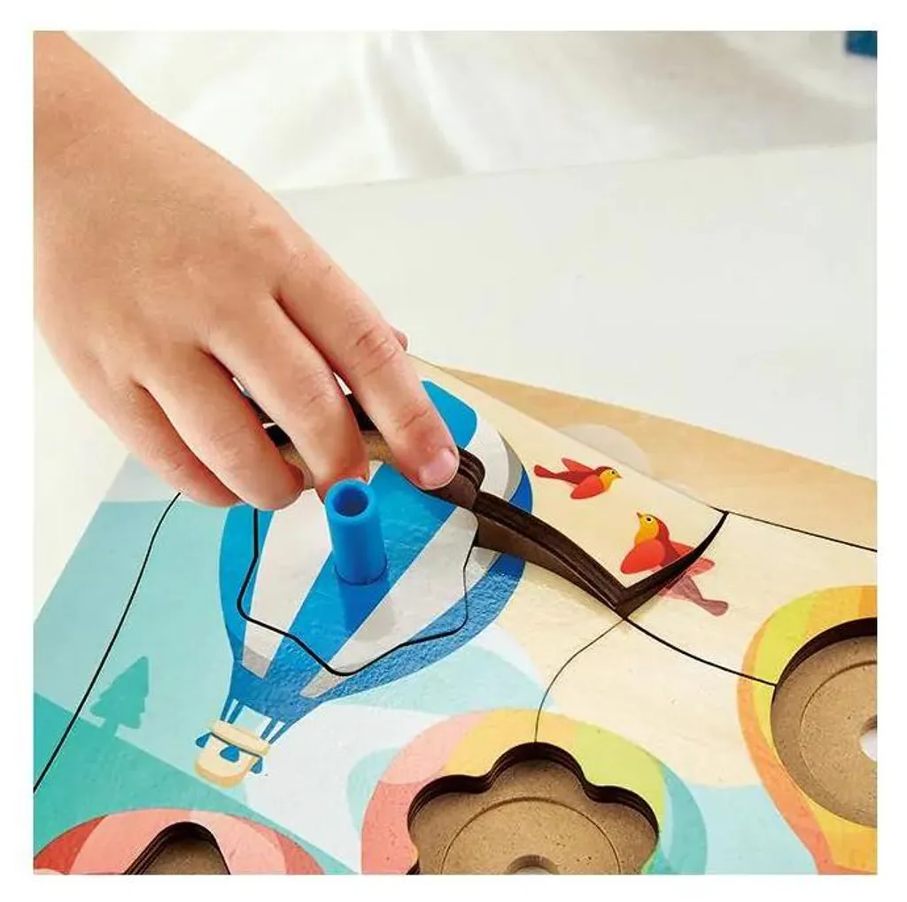 Puzzle d'éveil premier âge Hape pour apprendre les couleurs et formes