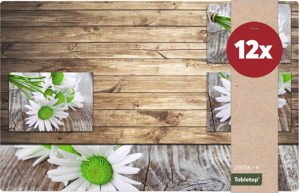 Tischset Margeriten.Blumen Tischunterlage Tischdeko Produktbild 