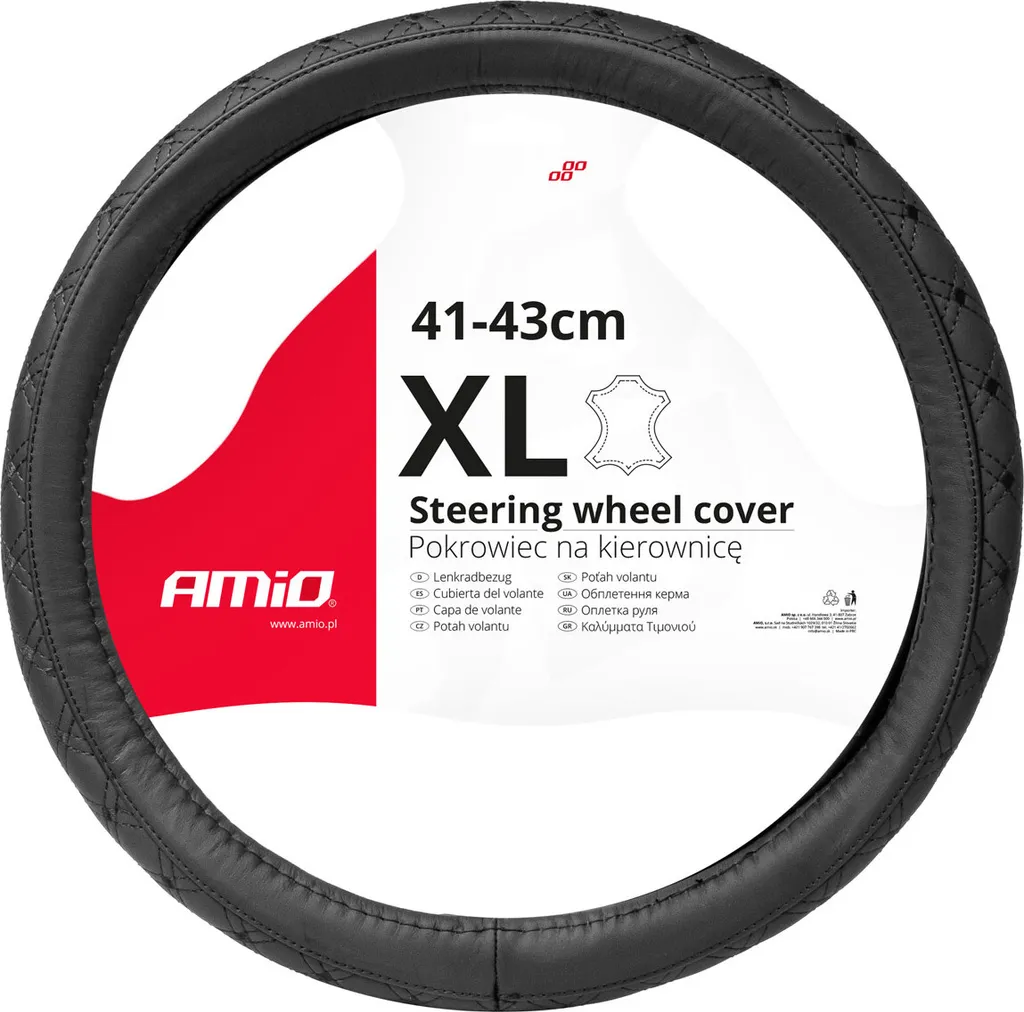 Rivestimento Volante XL in Vera Pelle Amio | Lusso e Grip 41-43 cm