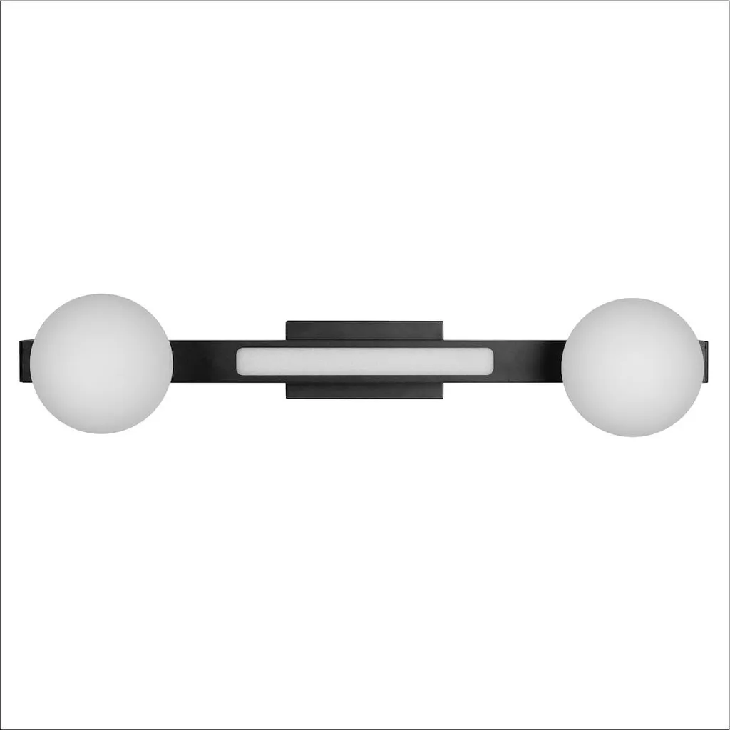 Applique murale MAGNET Milagro LED 13W Noir et Blanc avec Boules G9