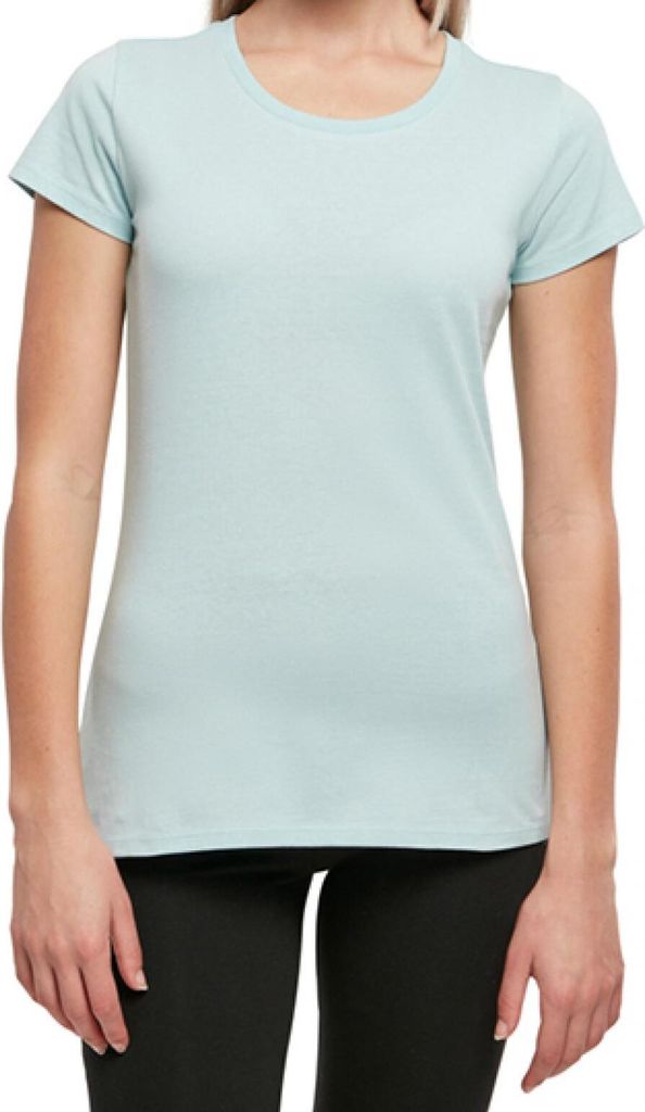 Build Your Brand Basic BB012 | LadiesŽ Basic Tee Kurze, eingesetzte Ärmel - Farbe: Ocean Blue - Größe: 4XL