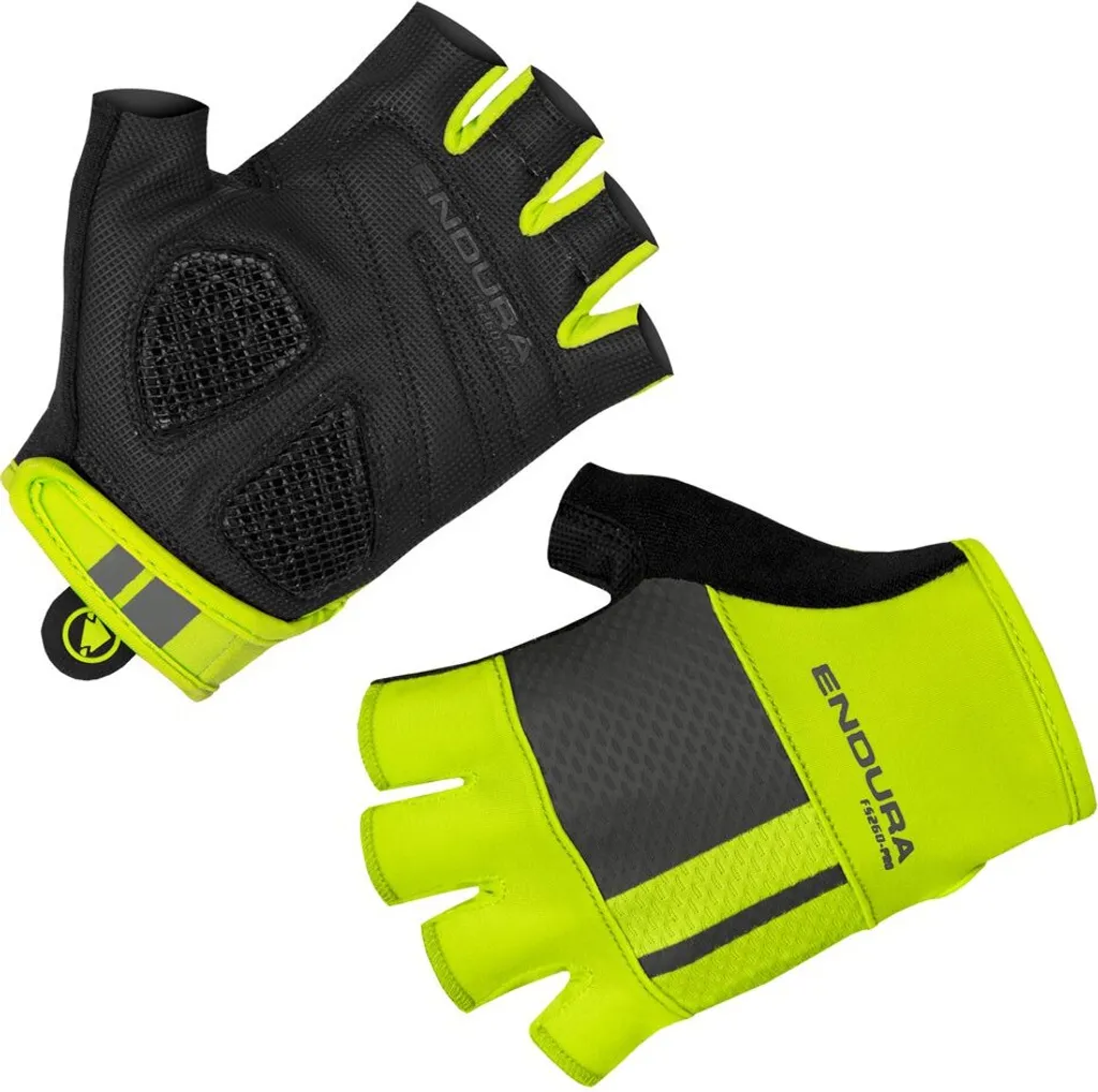Mitaines de Vélo Route Endura FS260 Pro Aerogel Vertes - Gants Courts S