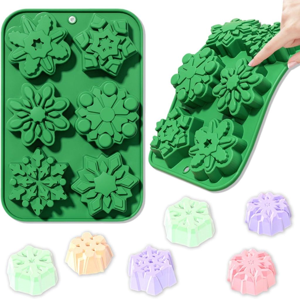 Stampo a forma di fiocco di neve – stampi in silicone 3D – Immagine del prodotto 