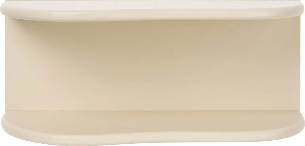 Nia étagère murale 2 tablettes beige : Idéal pour déco salon et bureau