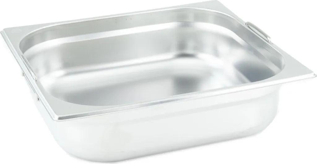 OFFERTA Contenitore GN 2/3 100mm Inox GVK ECO - Maniglie incluse!