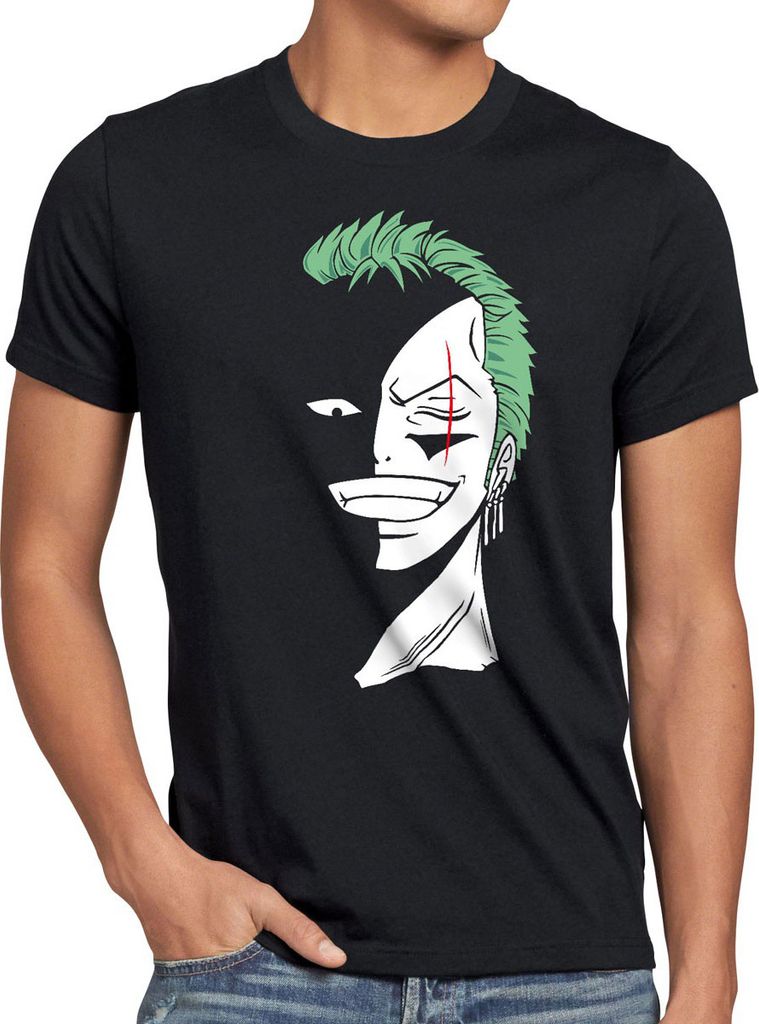 style3 Zoro - One Eye Herren T-Shirt, Größe:4XL, Farbe:Schwarz