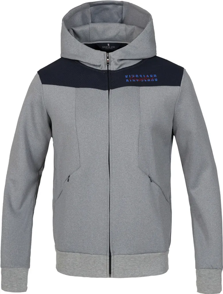 Veste sweat unisexe Kingsland Odalis Light Grey taille L pour l'été
