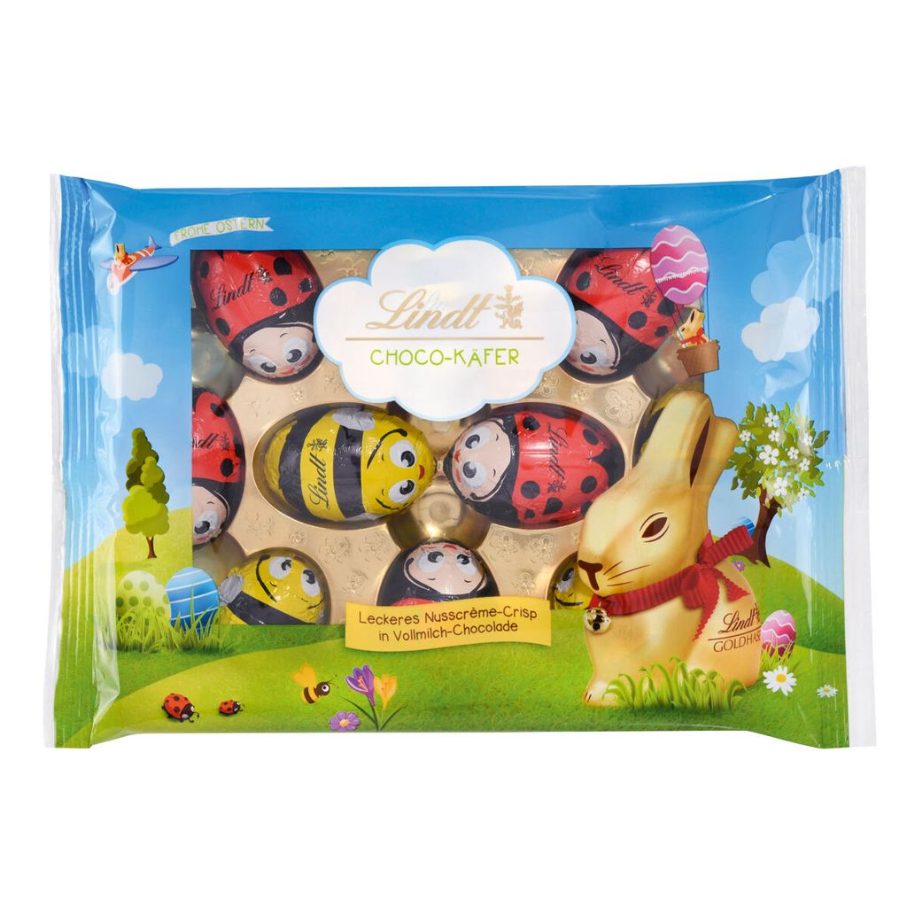 Lindt Choco Käfer Milchschokolade in Käfer Form Haselnusscreme 100g