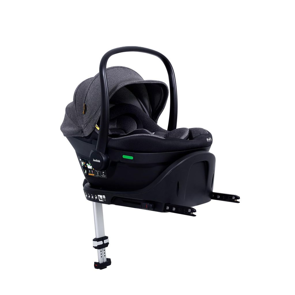 Jovikids Babyschale, Stufenlos verstellbare Liegeposition, Gruppe 0/0+ (40-87 cm) Baby Autositz mit Sonnendach, 3-Punkt-Sicherheitsgurt Seitenschutz