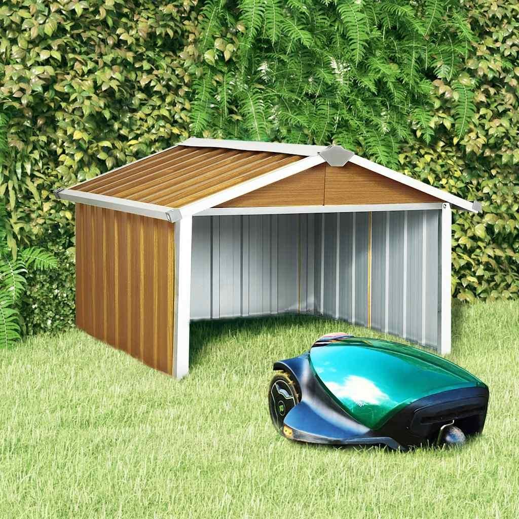 Garage pour tondeuse à gazon 92x97x63 cm Acier galvanisé Image du produit 