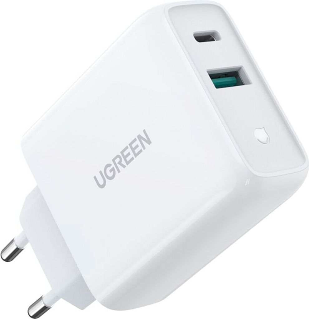 UGREEN 36W Dubbele USB-oplaadadapter met EU-stekker, Productafbeelding 