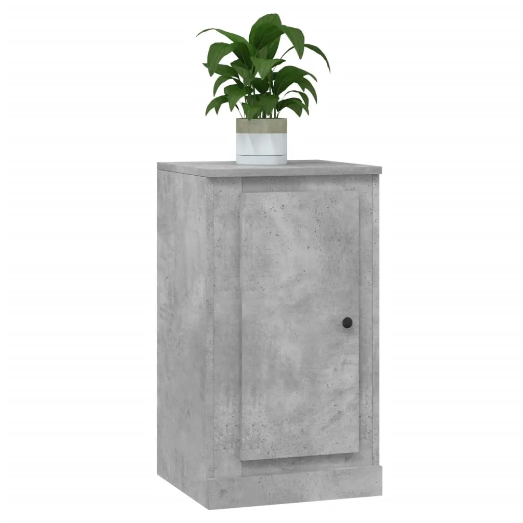 Petit buffet de rangement gris béton meuble d'appoint polyvalent vidaXL