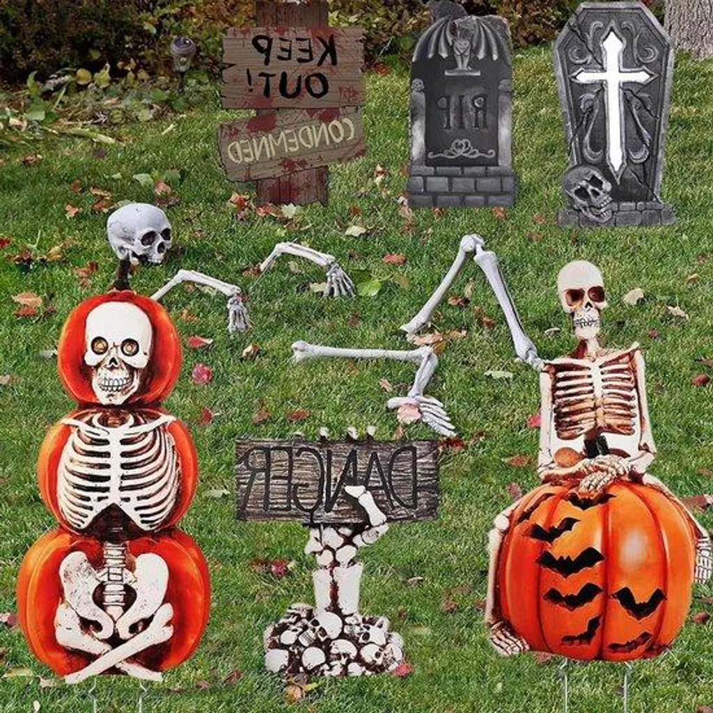Décoration de Jardin Halloween Fantôme 90 cm - Pour Arbre et Terrasse