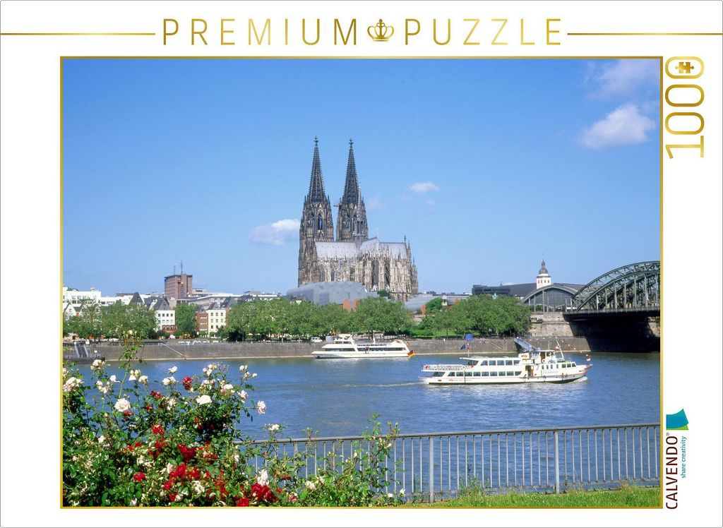 CALVENDO Puzzle Köln am Rhein | 1000 Teile Lege-Größe 64 × Produktbild 