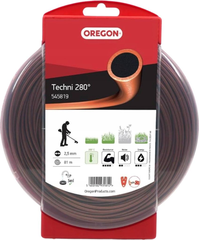 Oregon Techni 280° Freischneidefaden 2,5mm x 81m ( 545819 ) Produktbild 