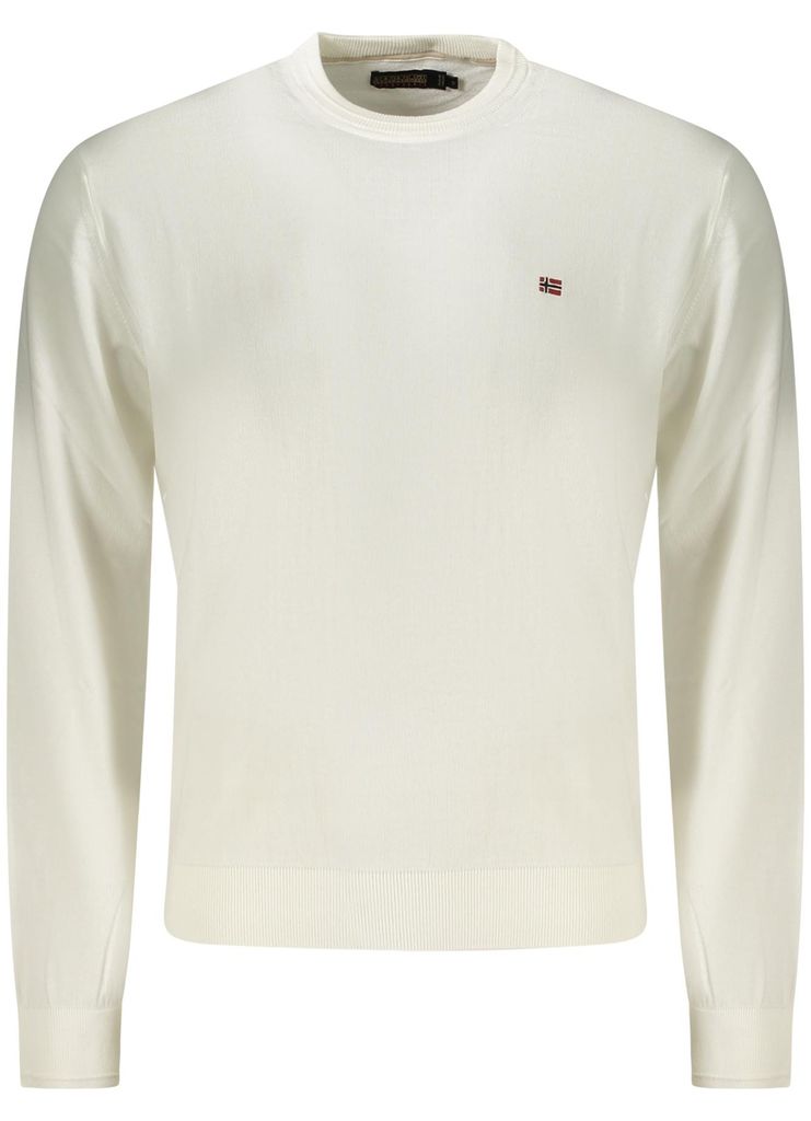 Herren Pullover Weiß – Entspannte Passform mit Stickerei & Logo