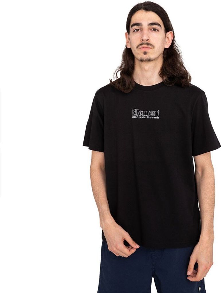 Element Dial Kurzarm-t-shirt Schwarz S Mann Schwarz S