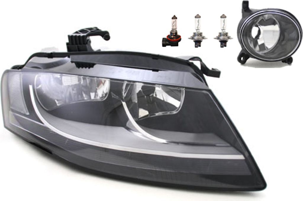 Johns, Scheinwerfer Halogen passend für Audi A4 8K 11/07-01/12 H7 H7 Re.+ Nebel.+Leuch. 8K0941030 8K0941004 8K0941030AF 8T0941700B 8T0941700A