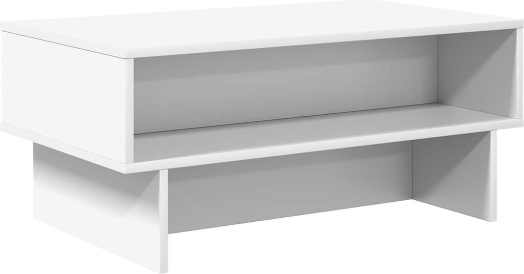 Couchtisch Weiß 80 x 46 x 35 cm Holzwerkstoff