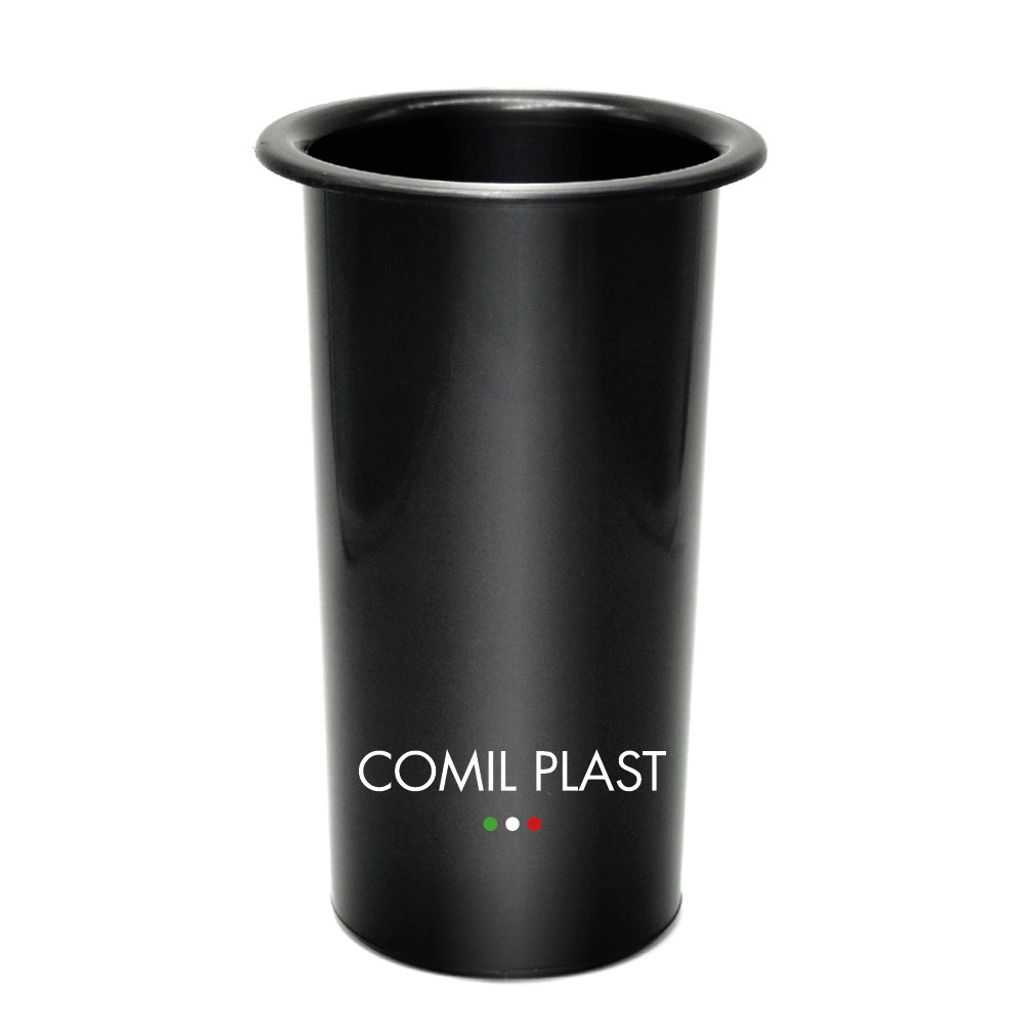 Comil Plast | Innenblumenhalter aus Kunststoff für Friedhofsvase Farbe Schwarz | Durchmesser 9 cm, Höhe 18 cm., 18cm