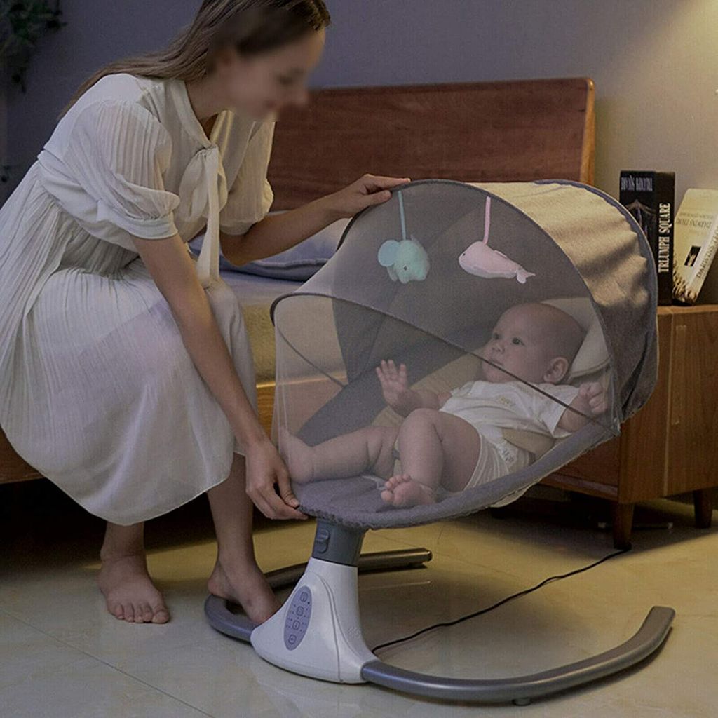 & Kindermöbel Babybetten Wiegen Federwiege Babyschaukel Elektrisch Baby & Kind Babyartikel Baby 