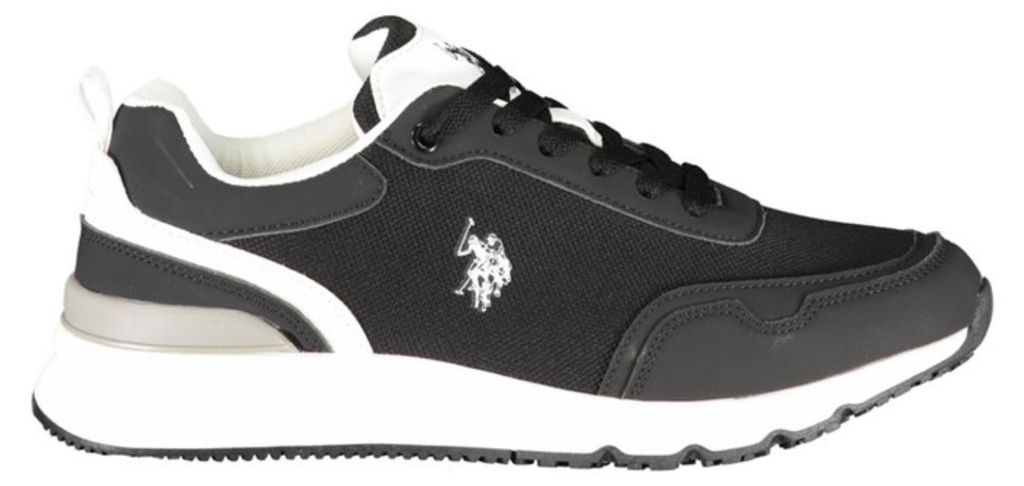 Herren Sportschuhe in Schwarz mit weißen Details und herausnehmbarem Fußbett