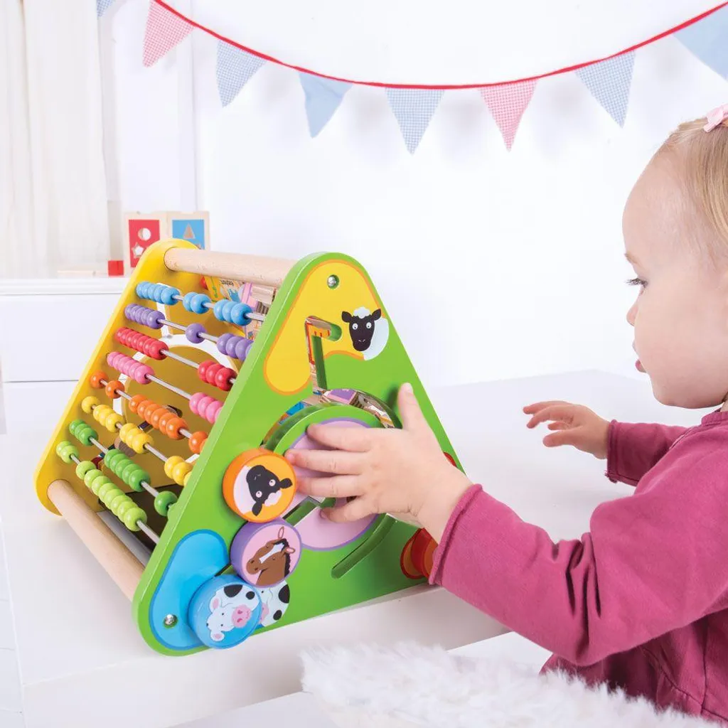 Triangle d'Éveil Alphabet Anglais Bigjigs Baby en Bois Durable - 3