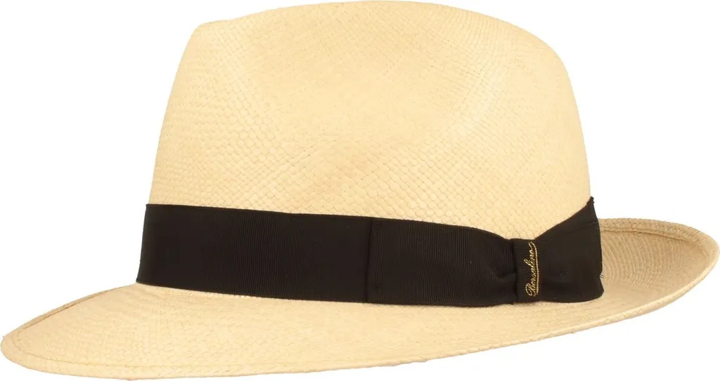 Borsalino Chapeau Panama Quito de Qualité Supérieure Tressage Manuel