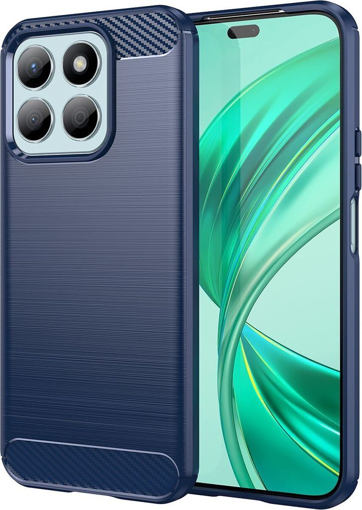 Hülle für Honor X8B Carbon-Faser Weich TPU Silikon Stoßfest Produktbild 