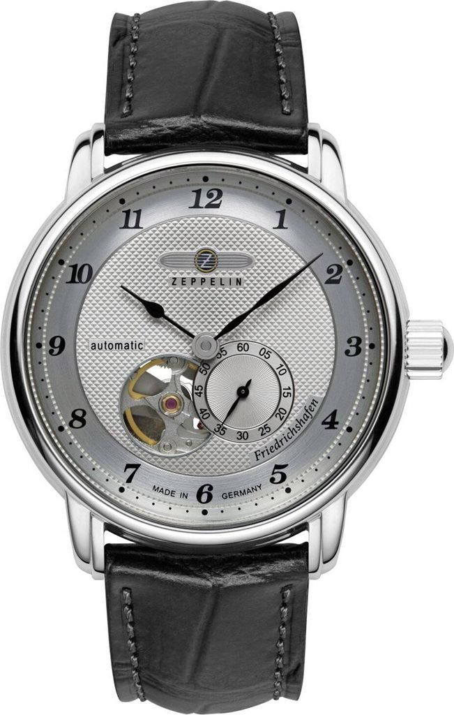 Zeppelin 8566-4 Herrenuhr Friedrichshafen Open Heart Automatik 40mm 5ATM
