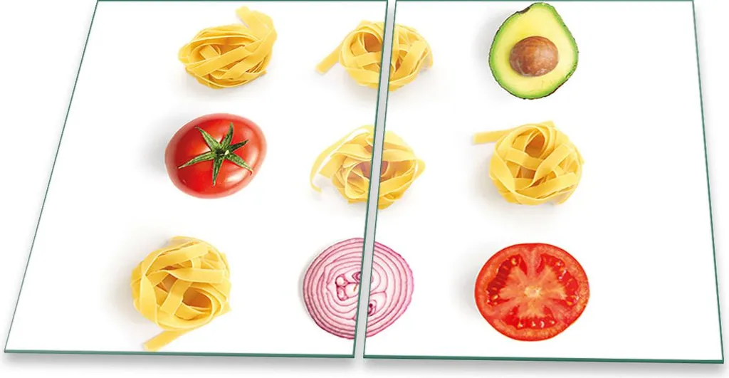 Piastre di copertura per fornelli Piastre in ceramica per alzatina in vetro universale 2 pezzi 2x40x52 pasta giallo
