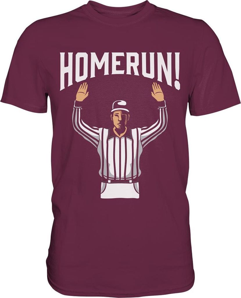 Homerun American Football Falscher Sport Humor T-Shirt – Produktbild 