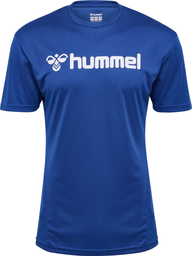 Hummel Logo Kurzarm-t-shirt Blau L Mann Blau L Produktbild 