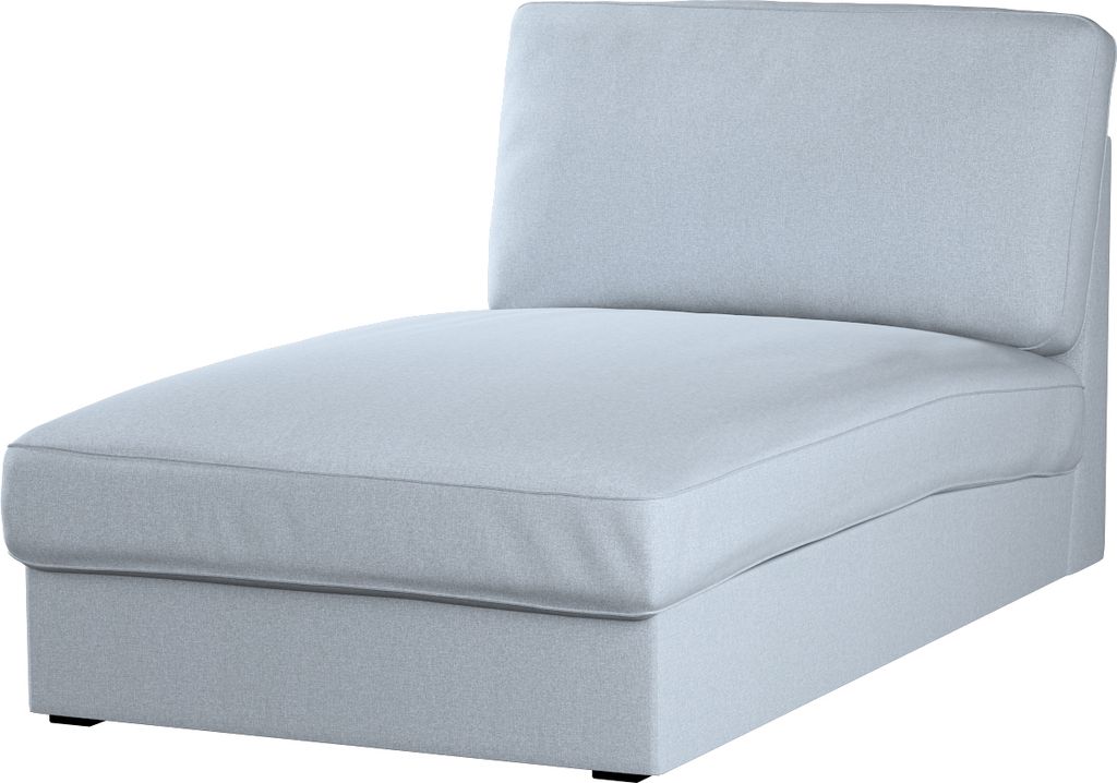 Dekoria Bezug für Kivik Recamiere Sofa, steingrau, Bezug für Kivik Recamiere