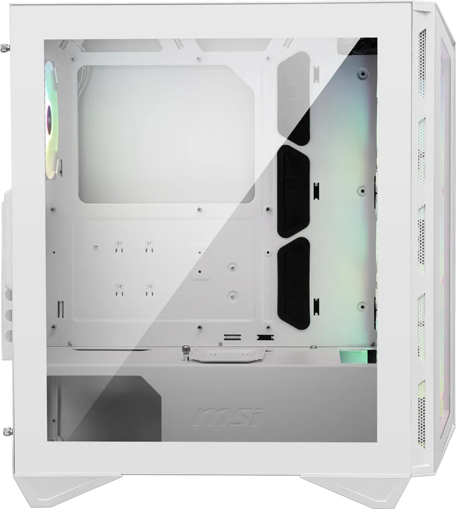 Boîtier MSI MPG GUNGNIR 110R WHITE avec Façade Verre Trempé et USB Type-C - 13