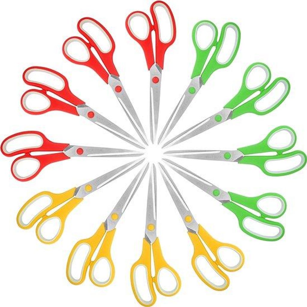 Multifunktionale Hobby-Schere mit 12 cm Scherfesten Roestfreien Stahlblättern und weichen Handgriffen