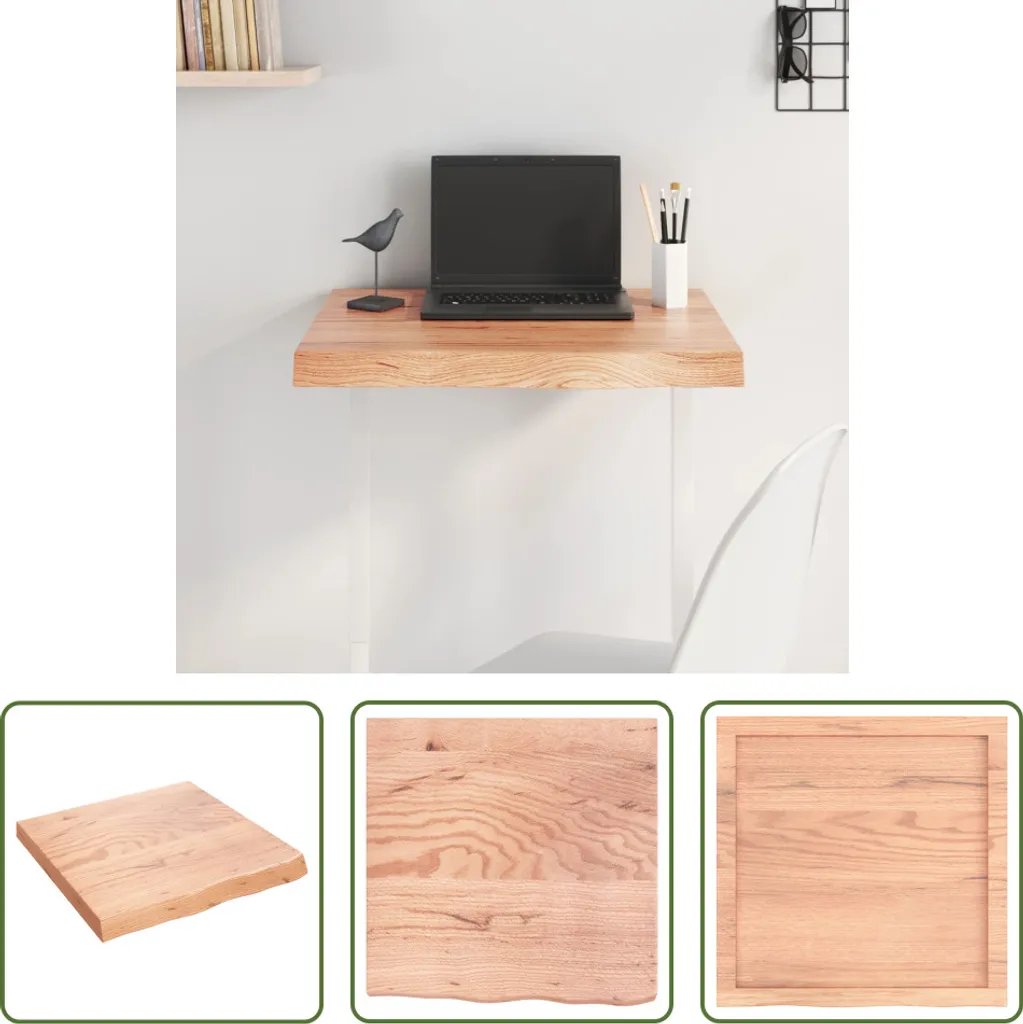 Piano Tavolo Rovere Chiaro 60x60 | L'Eleganza del Legno Massiccio