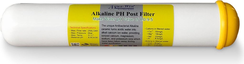 Alkaline ph Filterpatrone Wasserfilter (Inline)