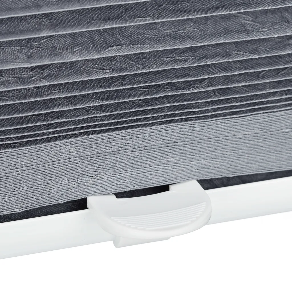 Relaxdays lot de 2 stores plissés gris 60x130 cm montage sans perçage - 6