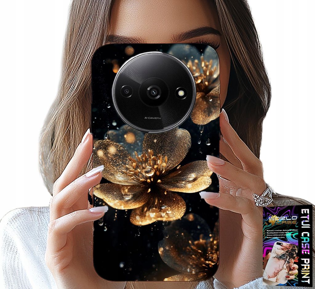 Hülle Für Xiaomi Redmi A3 - Schöne Blumenmuster, Rückseite, Hülle