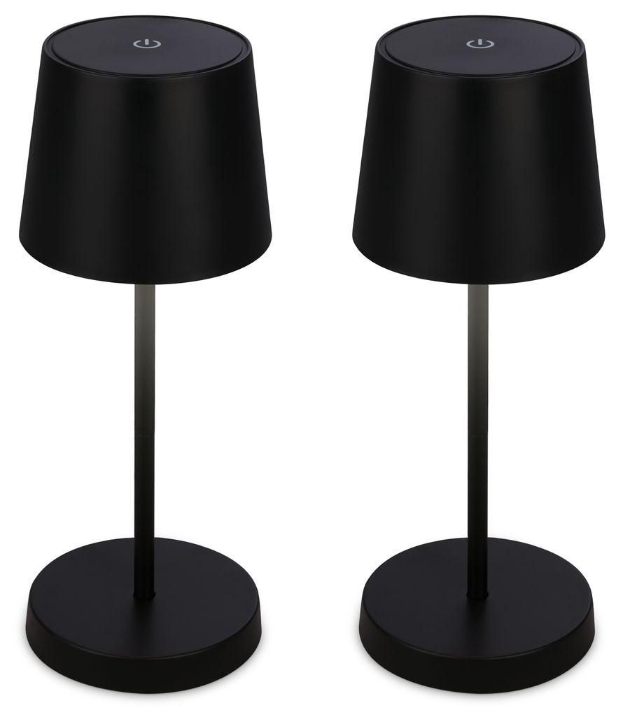 Lot de 2 lampes a poser LED rechargeables 2.6W 10.5x26cm Image du produit 