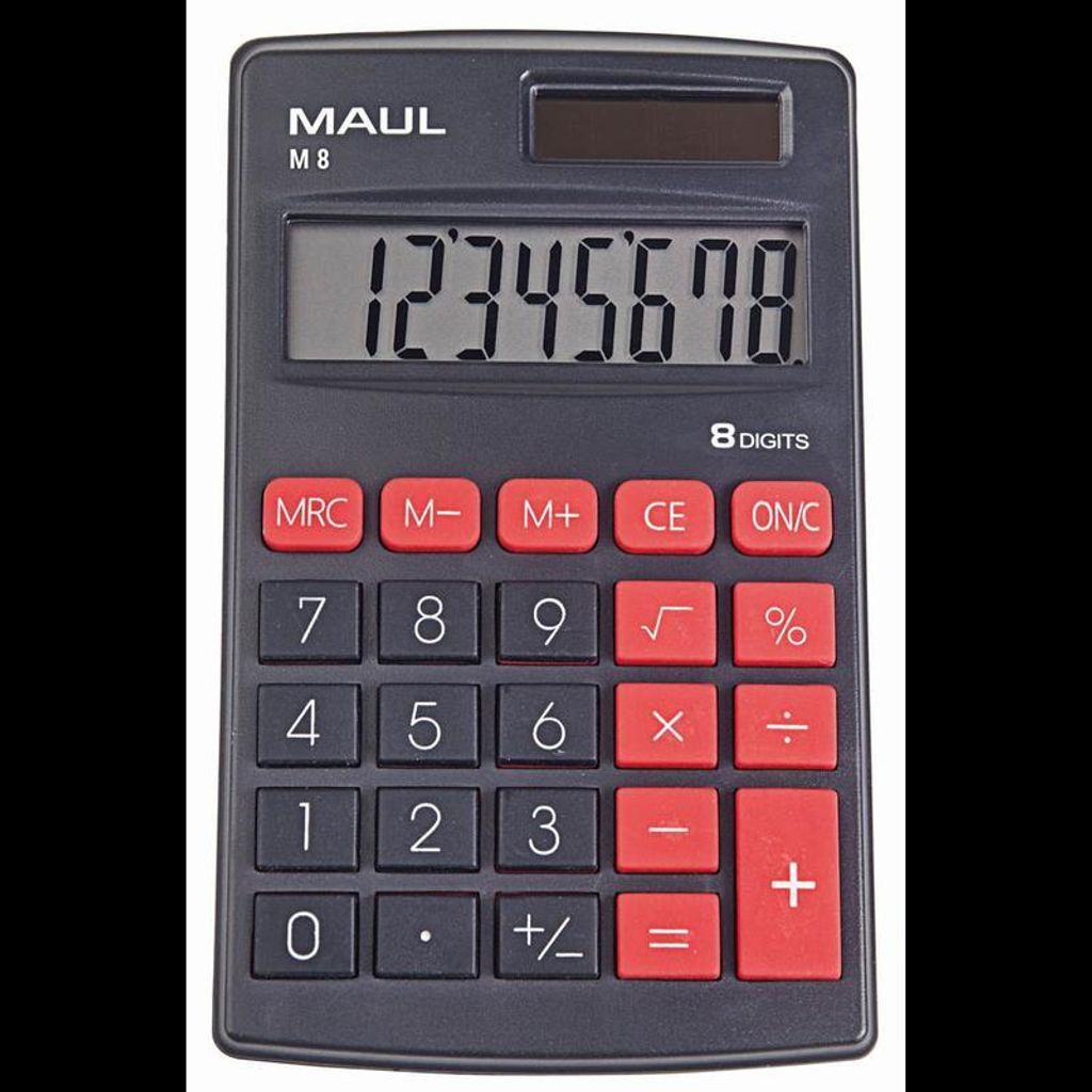 Calculatrice de poche MAUL M 8 affichage LCD 1 ligne, 8 Image du produit 