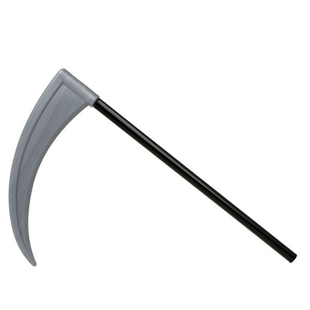 Verkleidung für Erwachsene Sense Schwarz Bunt Halloween 44 cm