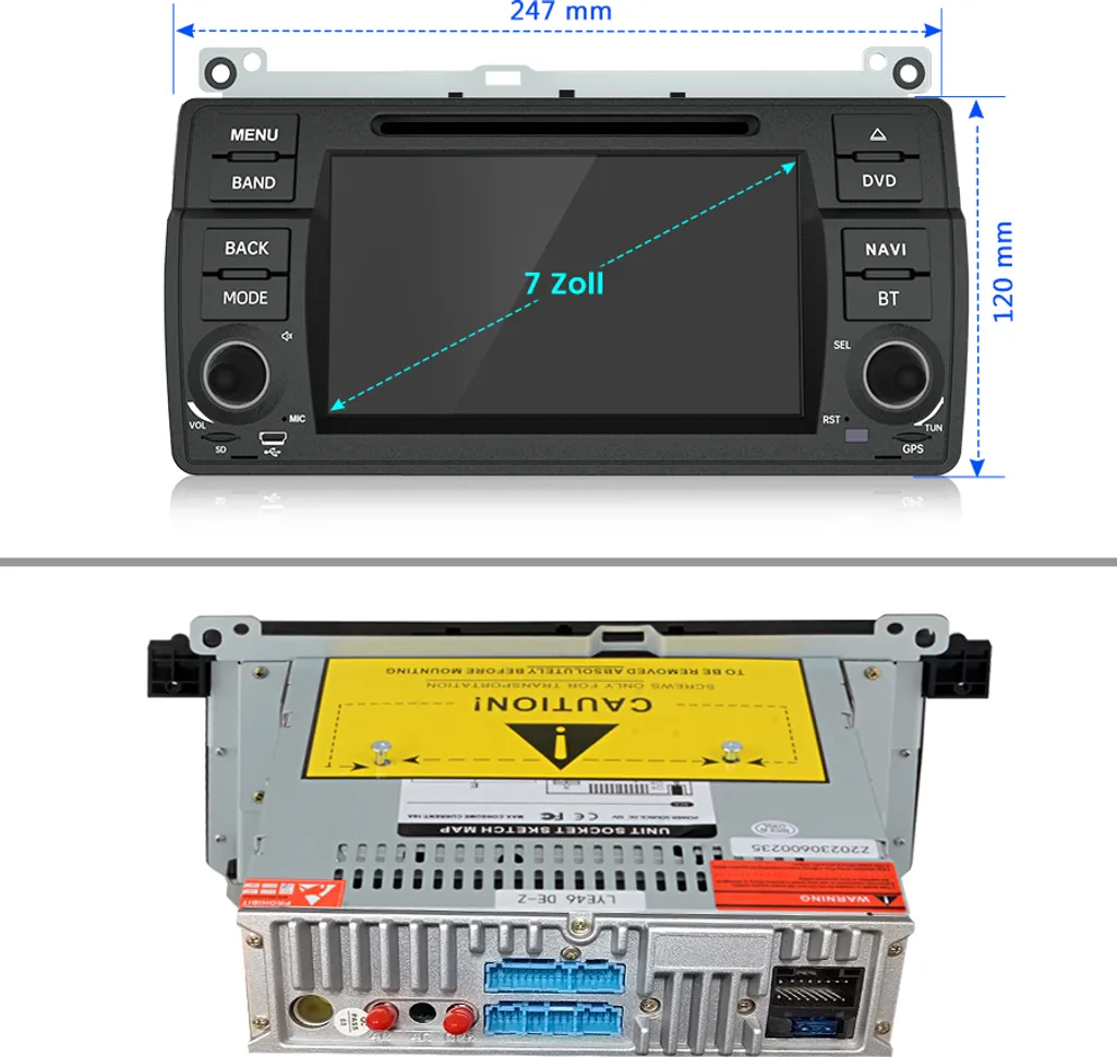 Ecran Tactile Android 10 GPS BMW E46 Bluetooth DAB+ Autoradio 4G 64GB - 2