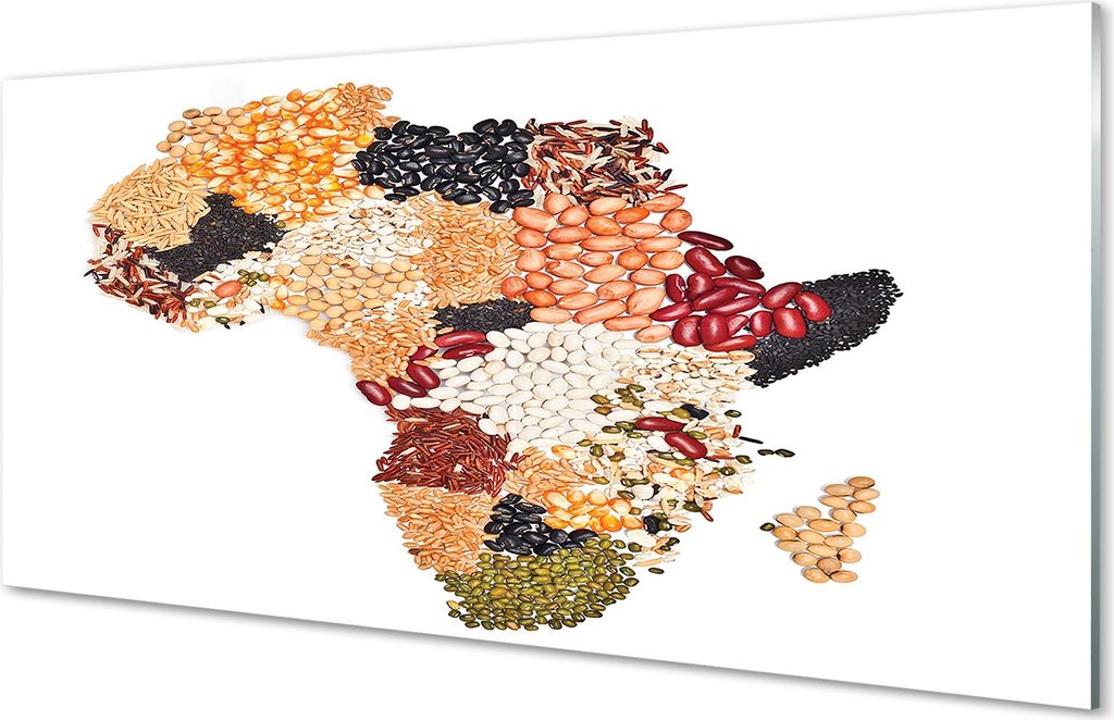 Spritzschutz 100x50 Wandkunst Gewürze Karte